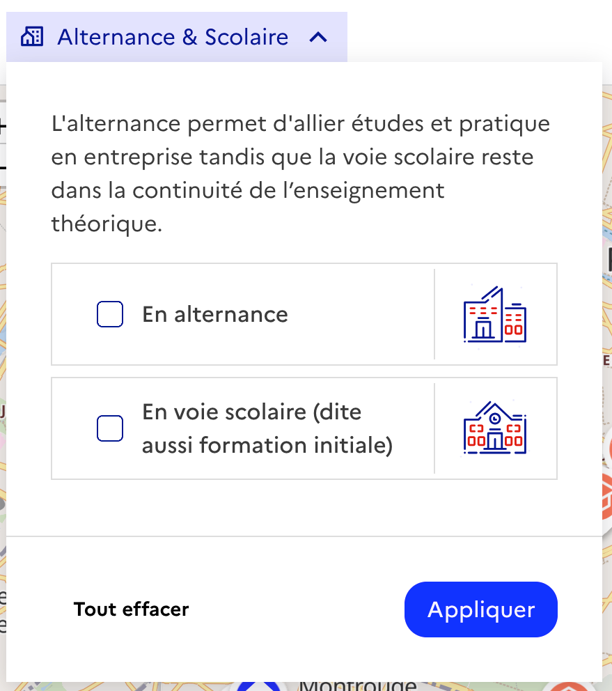 Filtre par voie